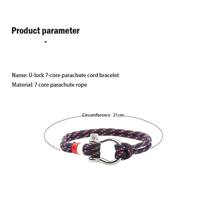 Creative personality bracelet parachute rope lover bracelet gift