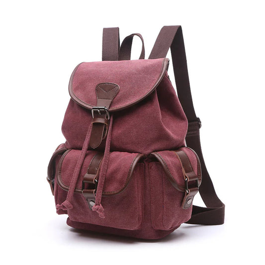 Korean Trendy Canvas Backpack - Student Travel Bag
