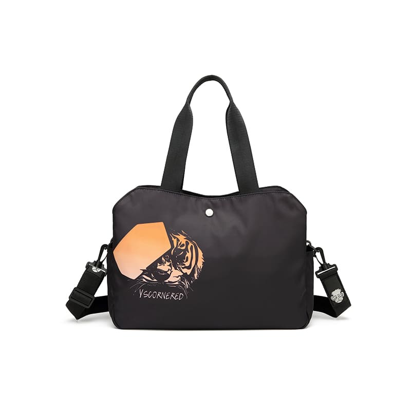 A tiger pattern Large capacity travel bag nylon gym bag crossbody college tote bag