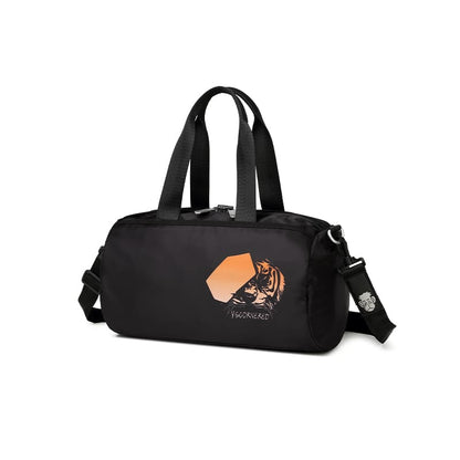 A tiger pattern Light and large capacity travel bag handle gym bag crossbody sport bag side
