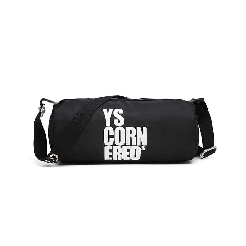 A YSCORNERED pattern fashion bucket bag nylon Crossbody sports bag