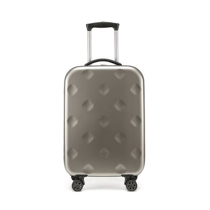 A grey Portable foldable suitcase expands for easy stroage luggage boarding internal struture