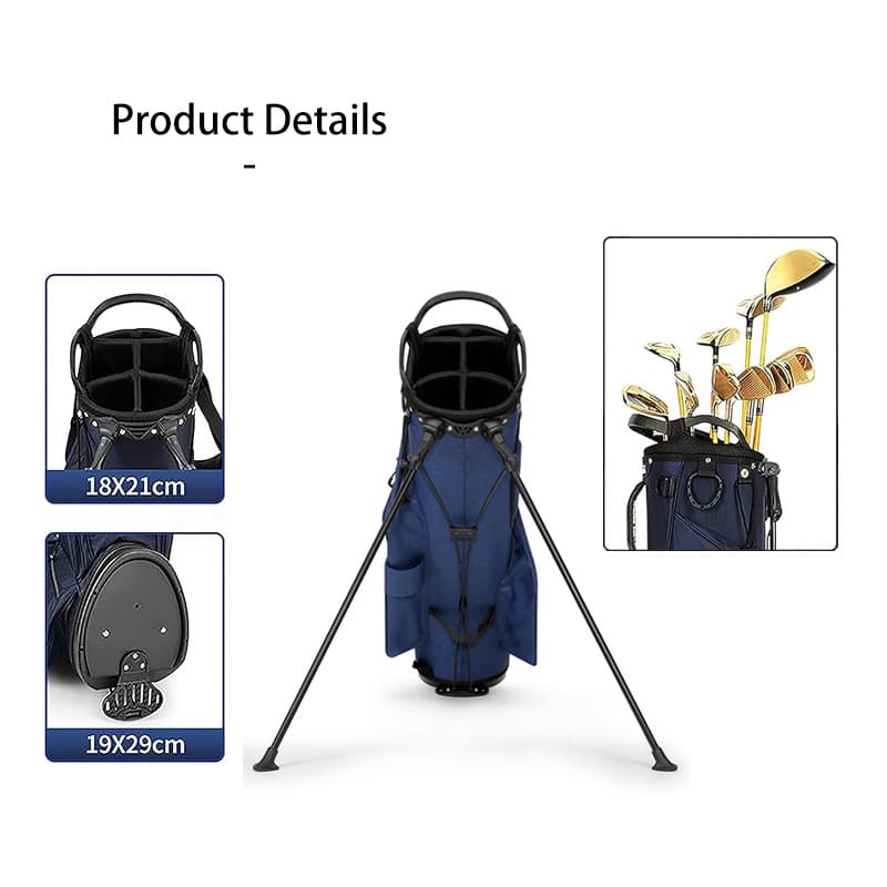 A Blue Professional lightweight golf backpack versatility golf bag clubs bag Details