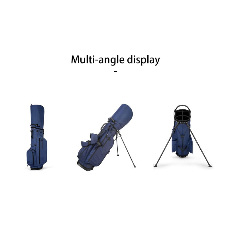 A Blue Professional lightweight golf backpack versatility golf bag clubs bag multi angle display