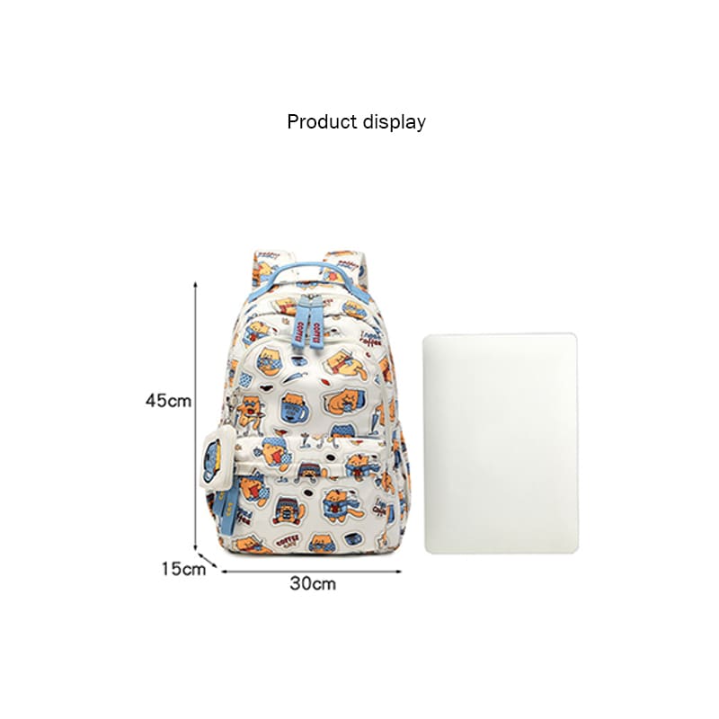 Teenage Girls Backpack High School Girls School Bag Cute Multi Pockets parameter