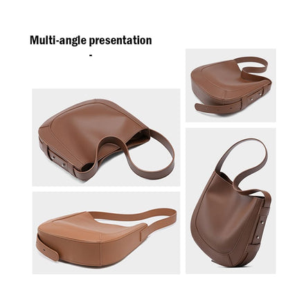Retro For Women's Crossbody Bags Stylish cowhide leather shoulder bag multi angle display