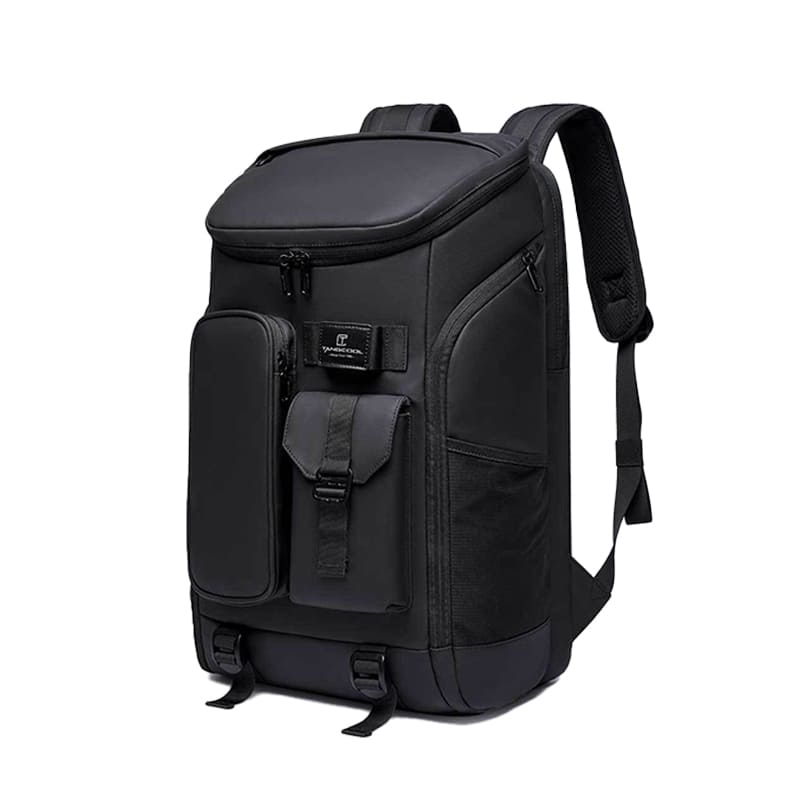 A black Travel work sports hiking multi-functional backpack racket storage bag