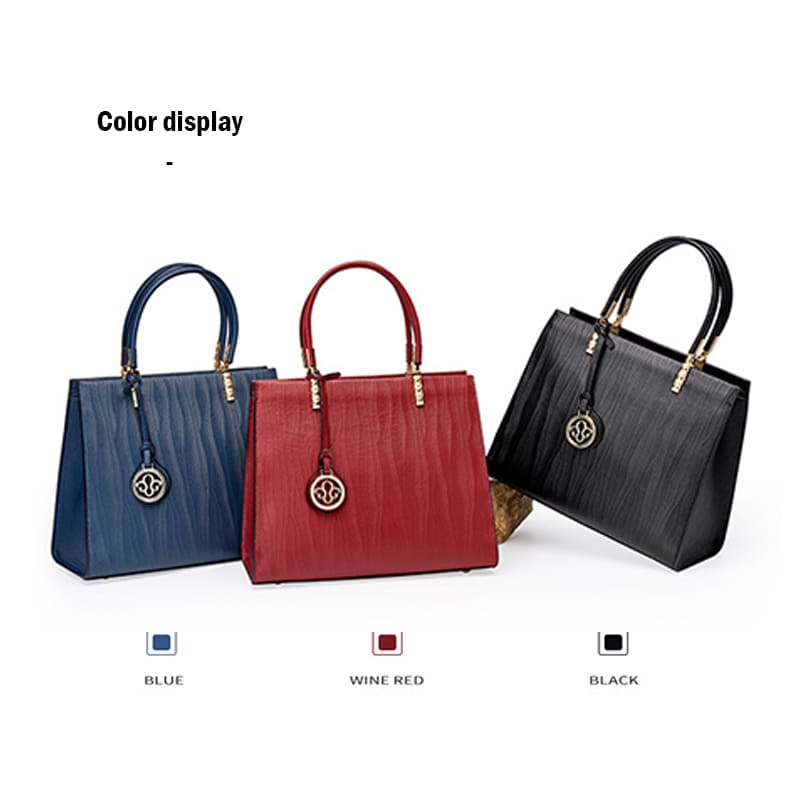 A Cowhide Leather Handbag Women Shoulder bag Elegance Crossbody Color Display