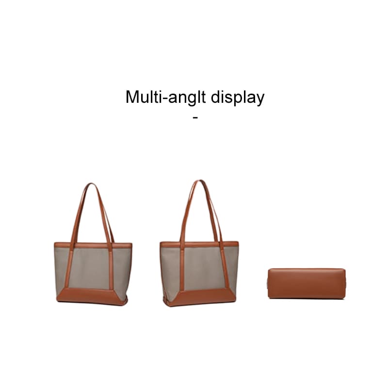 A brown Women Shoulder Bags Leisure Design Fashion Handbag & Stylish Tote Bag multi angle display