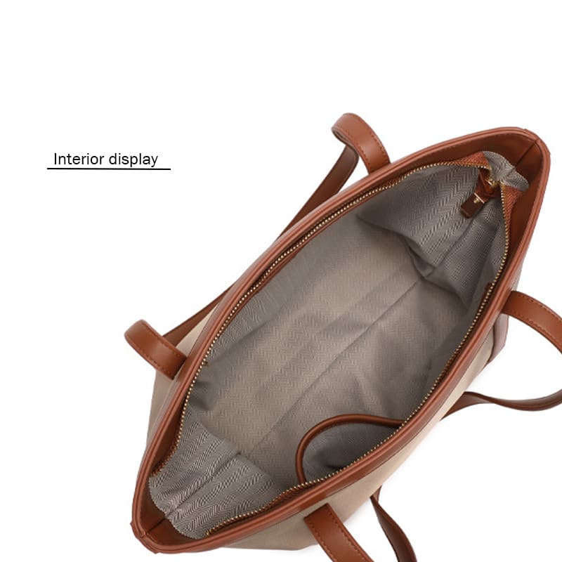 A brown Women Shoulder Bags Leisure Design Fashion Handbag & Stylish Tote Bag interior display