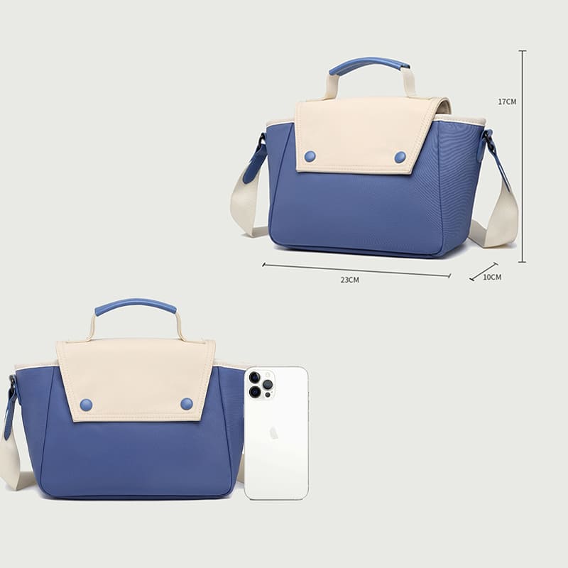 A blue Niche design crossbody Women Shoulder Bag Female Commuter Casual bag parameter