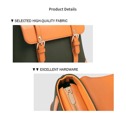 A Green Vegen Leather Crossbody Shoulder Bag Retro Handbag for Women Stylish Details
