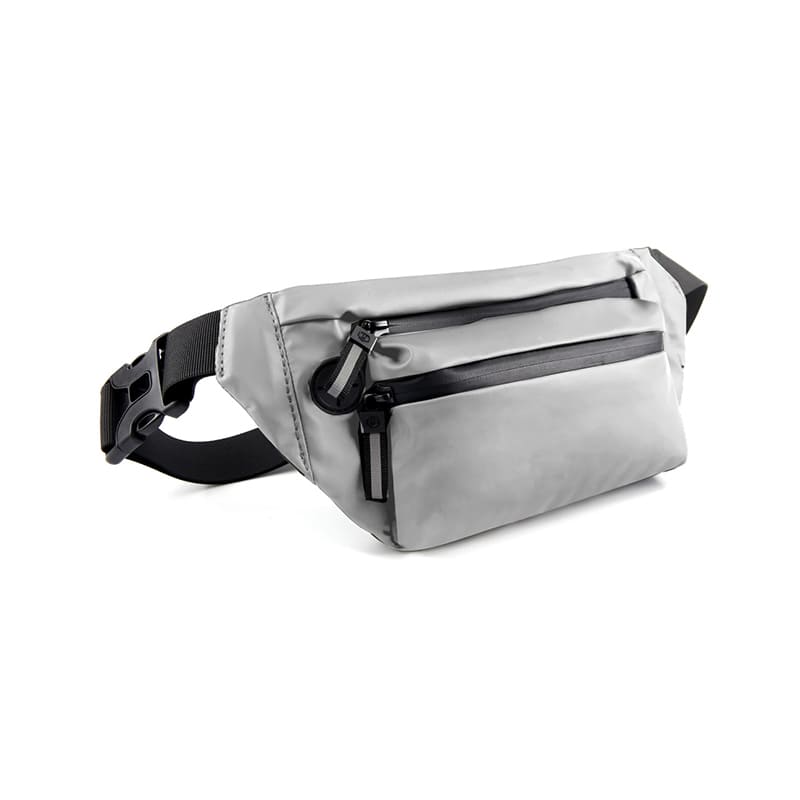 A Grey Cycling Fanny Pack Outdoor Waterproof Waist bag For Running Chest bag